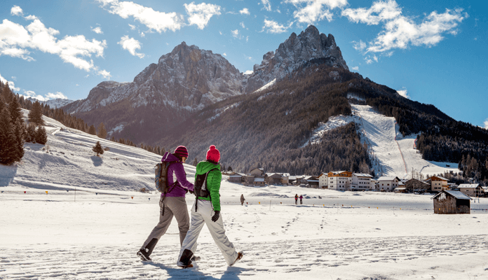 Skigebied Pozza di Fassa biedt mogelijkheden voor skiërs, snowboarders en langlaufers. © Tourismusverband Val di Fassa