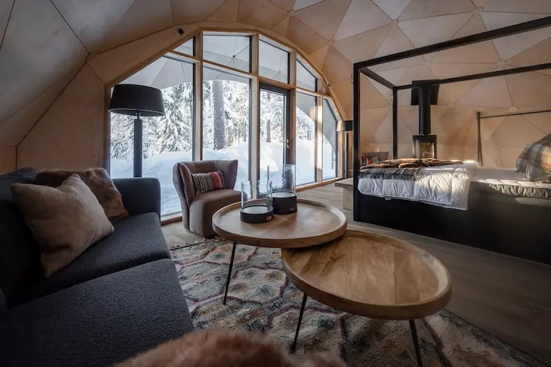 Beleef romantische winternachten in de luxe iglo's in Lindvallen © Skistar