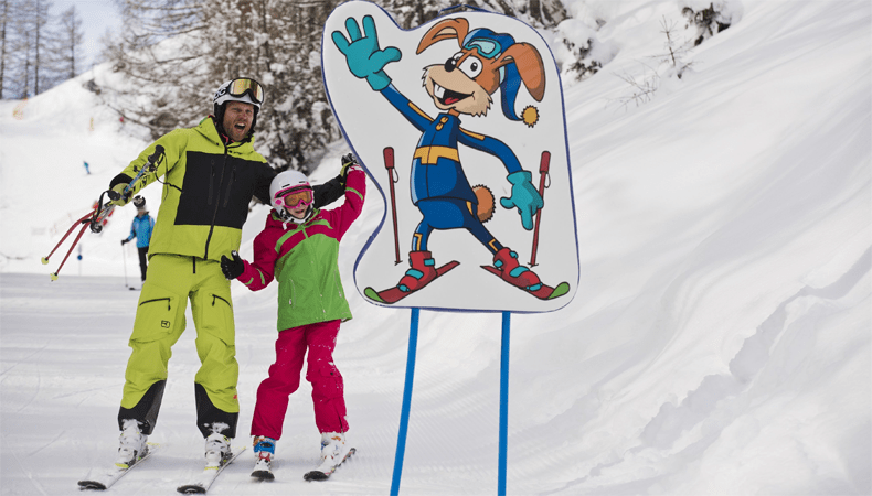 Ook kinderen en beginners worden niet vergeten in Ski Arlberg. Overal zijn funslopes. © Arlberger Bergbahnen